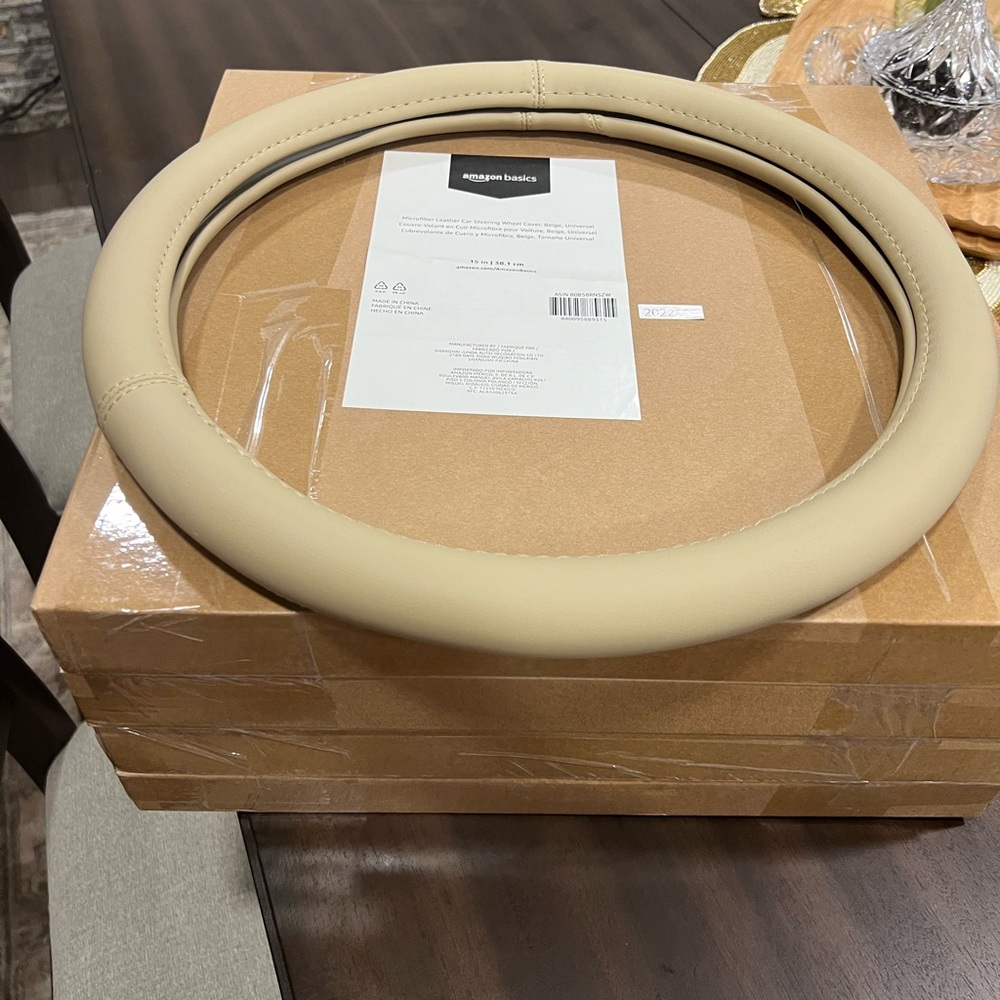 New Microfiber Leather Car steering wheel cover ( set of 4)